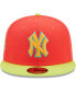 Фото #4 товара Men's Red, Neon Green New York Yankees Lava Highlighter Combo 59FIFTY Fitted Hat