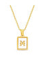 Фото #8 товара Gold-Tone Tag Zodiac Sign Pendant Necklace