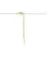 ფოტო #2 პროდუქტის 14k Gold Plated Cubic Zirconia Crescent Moon Pendant Necklace