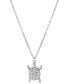 Фото #1 товара Giani Bernini cubic Zirconia Turtle Pendant Necklace in Sterling Silver, 16" + 2" extender, Created for Macy's