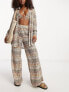 South Beach co-ord oversized beach shirt in embroidered multi print