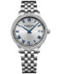 ფოტო #1 პროდუქტის Women's Swiss Toccata Diamond (1/4 ct. t.w.) Stainless Steel Bracelet Watch 34mm