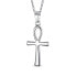 Фото #1 товара Bling Jewelry key To Life Egyptian Ankh Cross Pendant Necklace For Women For Teen Polished .925 Sterling Silver