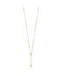 ფოტო #3 პროდუქტის 14K Yellow Gold Polished Faceted Beads Rosary Pendant Necklace 24"