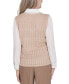 ფოტო #2 პროდუქტის Petite Collared Layered-Look Necklace Sweater