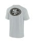 Фото #4 товара Men's and Women's Gray San Francisco 49ers Super Soft Short Sleeve T-shirt