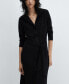 ფოტო #2 პროდუქტის Women's Belt Shirt Dress