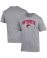 Фото #1 товара Men's Gray Winston-Salem State Rams Arch Over Logo T-shirt