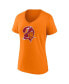 ფოტო #2 პროდუქტის Women's Tom Brady Orange Tampa Bay Buccaneers Throwback Player Icon Name and Number T-shirt