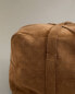 Фото #5 товара Split leather and leather suitcase