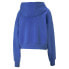 Фото #2 товара Puma Pivot Cropped Pullover Hoodie Womens Blue Casual Outerwear 53420207