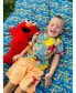 Boys Oscar the Grouch Elmo Bert and Ernie Graphic T-Shirt and Shorts Outfit Set to