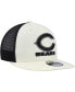 Фото #2 товара Men's Cream, Black Chicago Bears Chrome Collection 9FIFTY Trucker Snapback Hat