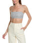 Фото #1 товара Onia Air Linen-Blend Foldover Cropped Top Women's