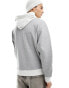 ASOS DESIGN oversized hoodie in grey marl with contrast hood Серый, M - фото #12