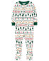 Фото #2 товара Toddler 1-Piece Fair Isle 100% Snug Fit Cotton Footie Pajamas 5T