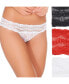 Фото #1 товара Women's 3-Pk. Lace Kiss Bikini Underwear 970682