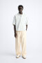 Relaxed fit lyocell blend trousers