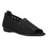 Фото #2 товара Sesto Meucci Evonne Nubuck Perforated Slip On Womens Black Flats Casual 207081-