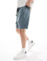 Abercrombie & Fitch 8inch supply pocket court shorts in blue grey Blaugrau, S - W29-W30 - фото #3