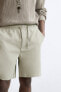 Soft textured bermuda shorts