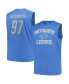 Фото #1 товара Men's Aidan Hutchinson Blue Detroit Lions Big Tall Muscle Tank Top