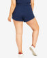 Plus Size Simple Day Mini Short