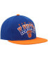 Men's Blue and Orange New York Knicks Gradient Wordmark Snapback Hat Blue, Orange - фото #4