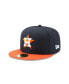 Фото #6 товара Men's Navy, Orange Houston Astros 2022 World Series Champions Side Patch 59FIFTY Fitted Hat