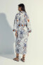 Фото #23 товара Пляжное платье Nefes Istanbul с тропическим узором из 100% хлопка A4143ax23hs