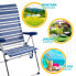 AKTIVE Folding Chair High Backrest 5 Positions 61x69x108 cm