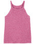 Фото #4 товара Toddler Halter Neck Crochet Sweater Tank 3T