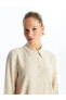 Фото #3 товара Düz Keten Karışımlı Kadın Gömlek Tunik