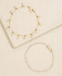 ფოტო #2 პროდუქტის Crystal Droplet Chain Women's Bracelet Set