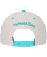 Фото #5 товара Men's Cream, Turquoise Vancouver Grizzlies Hardwood Classics 2-Tone Chain-Stitch Snapback Hat