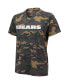Фото #3 товара Women's Justin Fields Camo Chicago Bears Name and Number V-Neck T-shirt