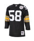 Фото #3 товара Men's Jack Lambert Black Pittsburgh Steelers 1975 Authentic Retired Player Jersey