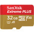 Фото #3 товара SanDisk Extreme Plus - 32 GB - MicroSDHC - UHS-I - 100 MB/s - 90 MB/s - Shock resistant - Temperature proof - Waterproof