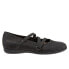 Фото #1 товара Trotters Della T1953-001 Womens Black Nubuck Slip On Ballet Flats Shoes 10