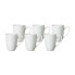 Latte Macchiato-Tassen Bianco 6er Set