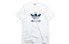 Фото #1 товара adidas originals三叶草 迷彩Logo印花短袖T恤 男款 白色 / Футболка Adidas originals LogoT DX3676