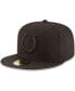 Фото #1 товара Men's Indianapolis Colts Black On Black 59FIFTY Fitted Hat