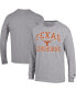 Фото #1 товара Men's Heather Gray Texas Longhorns High Motor Long Sleeve T-shirt