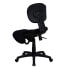 Mobile Ergonomic Kneeling Posture Task Chair With Back In Black Fabric