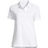 Фото #6 товара Women's School Uniform Tall Short Sleeve Interlock Polo Shirt
