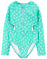 Фото #2 товара Kid 1-Piece Long Sleeve Cut-Out Swimsuit 7