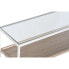 консоль Home ESPRIT Белый Металл Стеклянный 120 x 30 x 75 cm