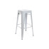 Stool DKD Home Decor White Metal 43 x 43 x 76 cm