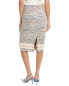 Daisy Lane Fringe Pencil Skirt Women's