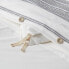 Фото #3 товара King Cotton Woven Stripe Duvet Cover & Sham Set White/Navy - Threshold